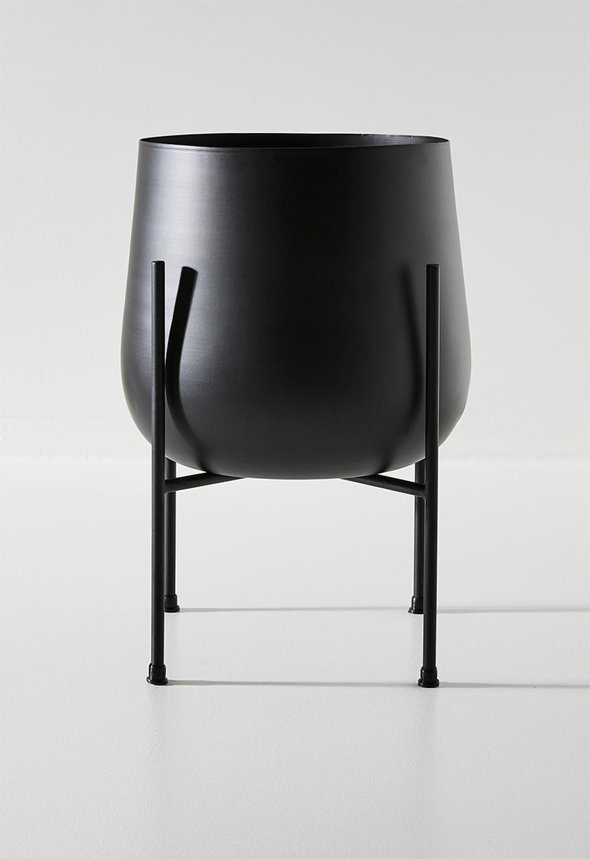 Sixth Floor - Standing Planter Round - Black