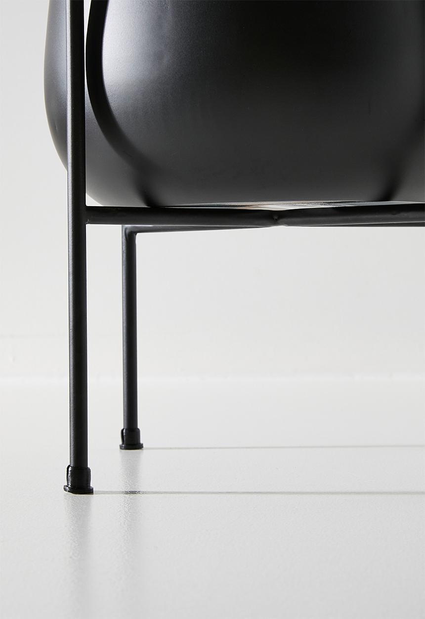 Sixth Floor - Standing Planter Round - Black