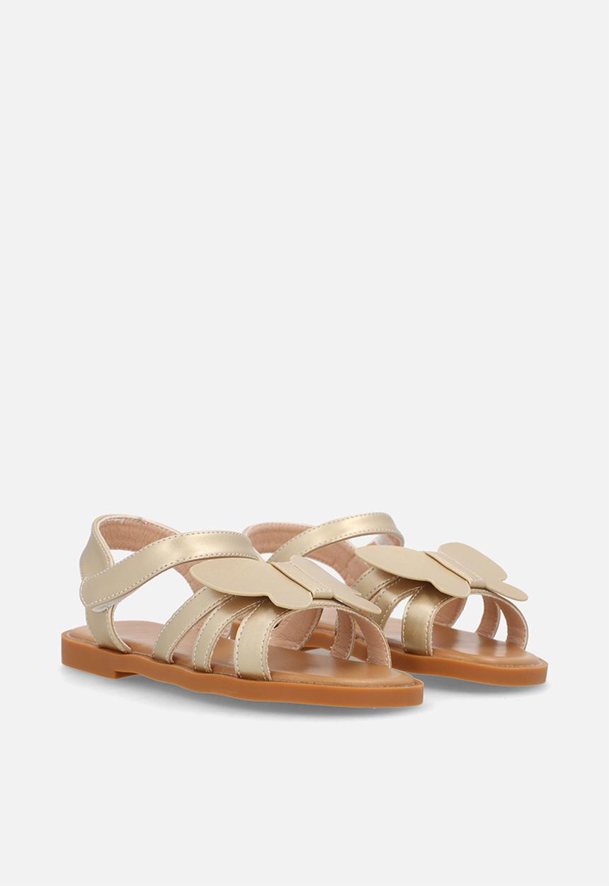Pop Candy - Butterfly design sandals - gold
