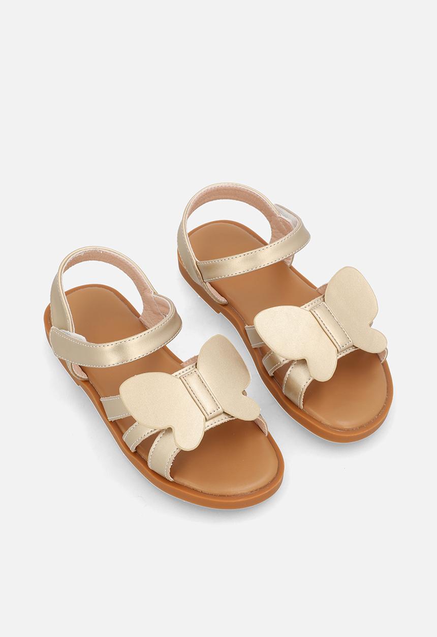 Pop Candy - Butterfly design sandals - gold