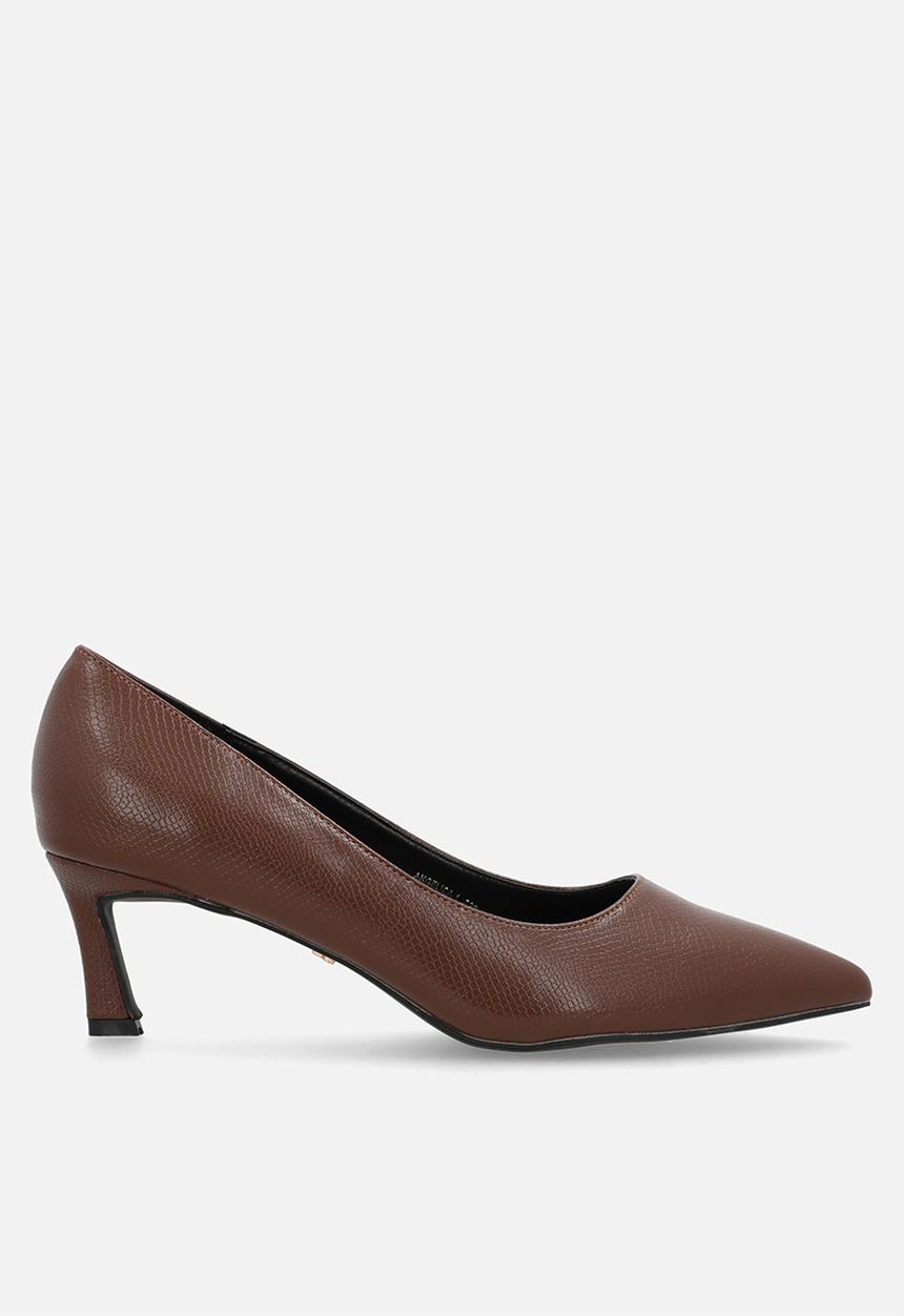 Butterfly Feet - Angelica 1 court heel - chocolate