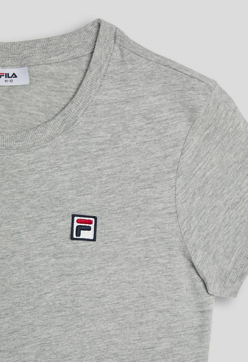 FILA - Dustin T-Shirt - Grey Melange/Fila Blue/Fila Red