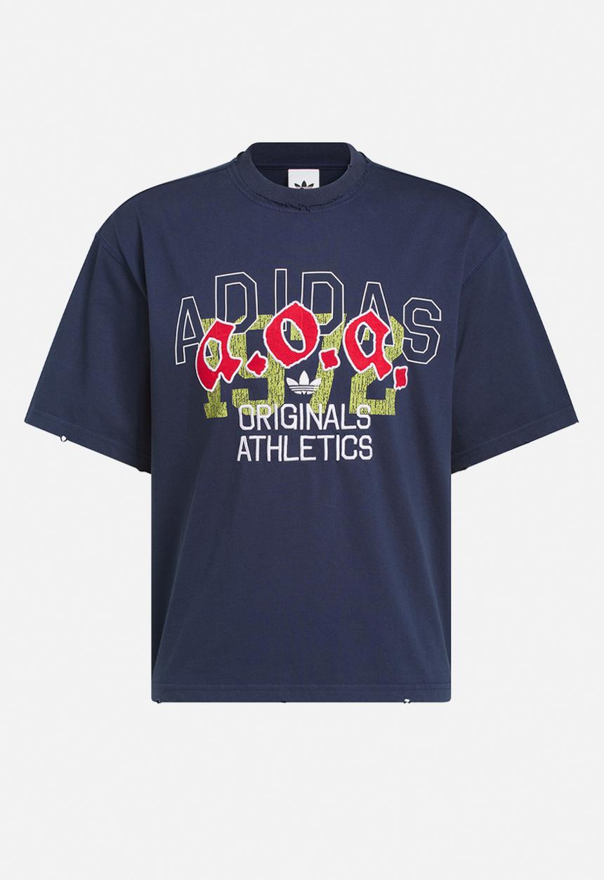 adidas Originals -  AOA Graphic Tee - Night Indigo Blue 