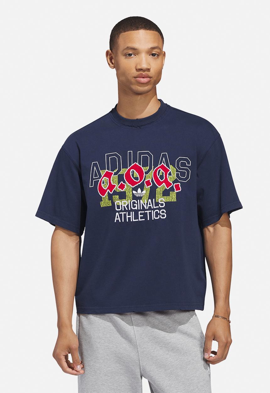 adidas Originals -  AOA Graphic Tee - Night Indigo Blue 