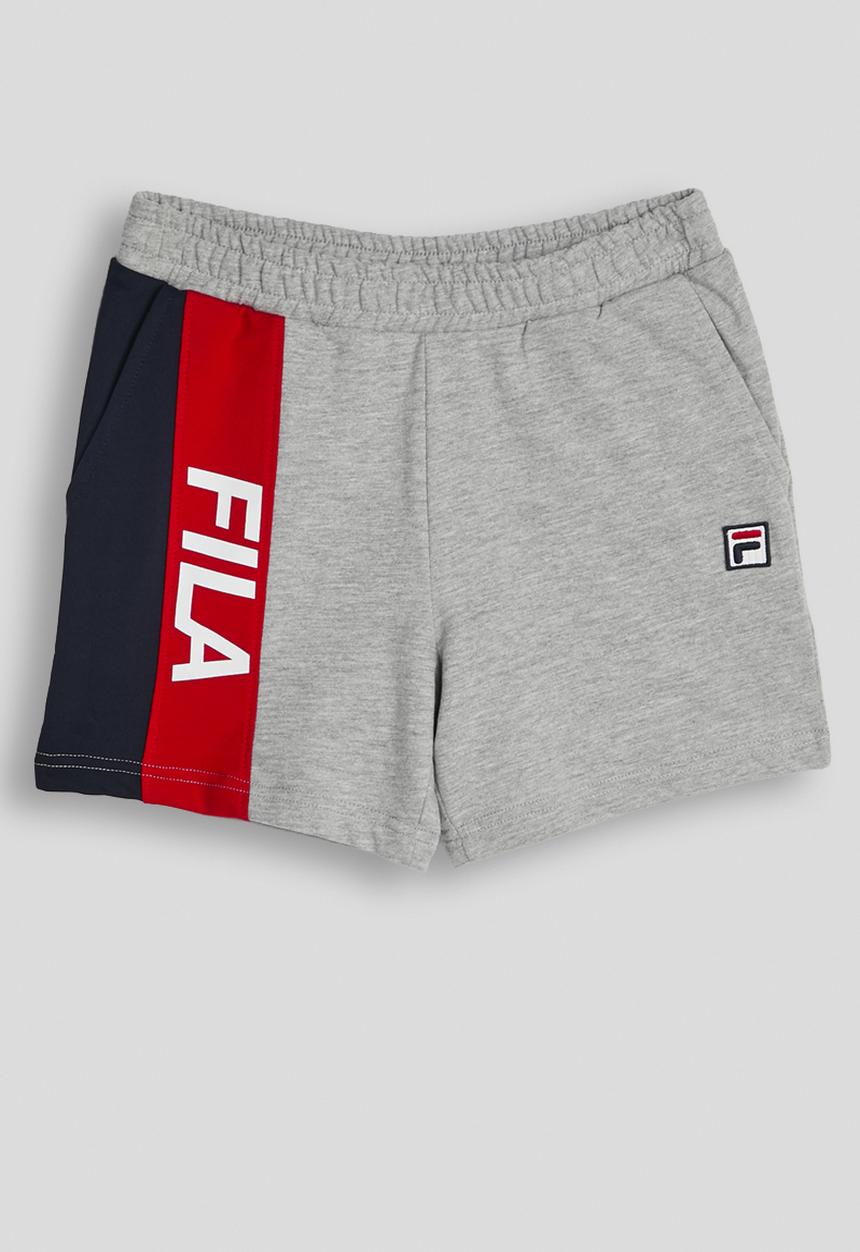 FILA - Dustin Shorts -Grey Melange/Fila Blue/Fila Red