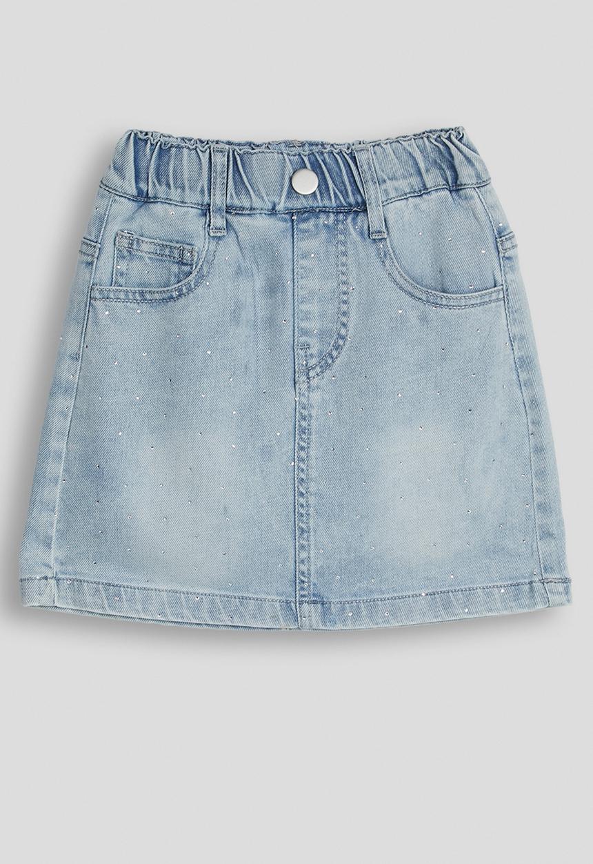 Pop Candy - A-line denim skirt - light blue