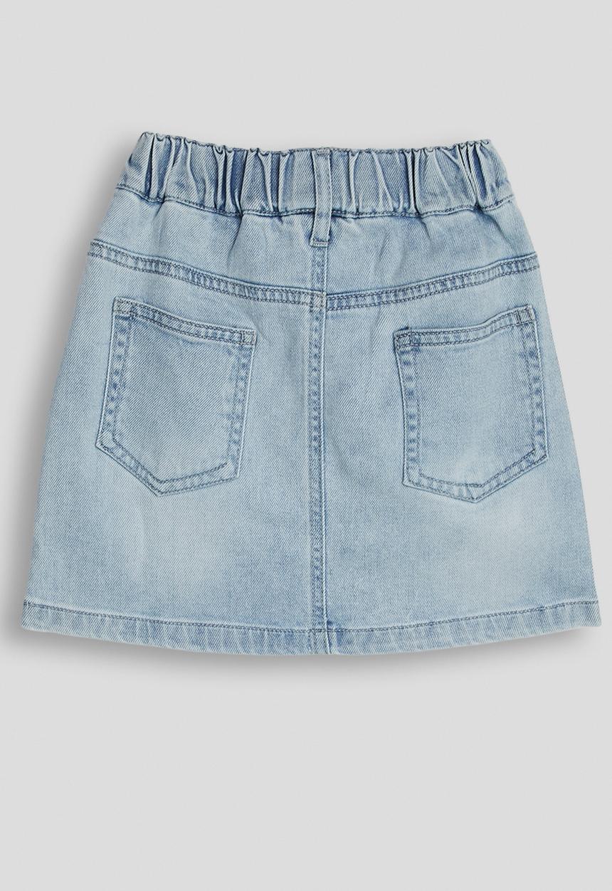 Pop Candy - A-line denim skirt - light blue