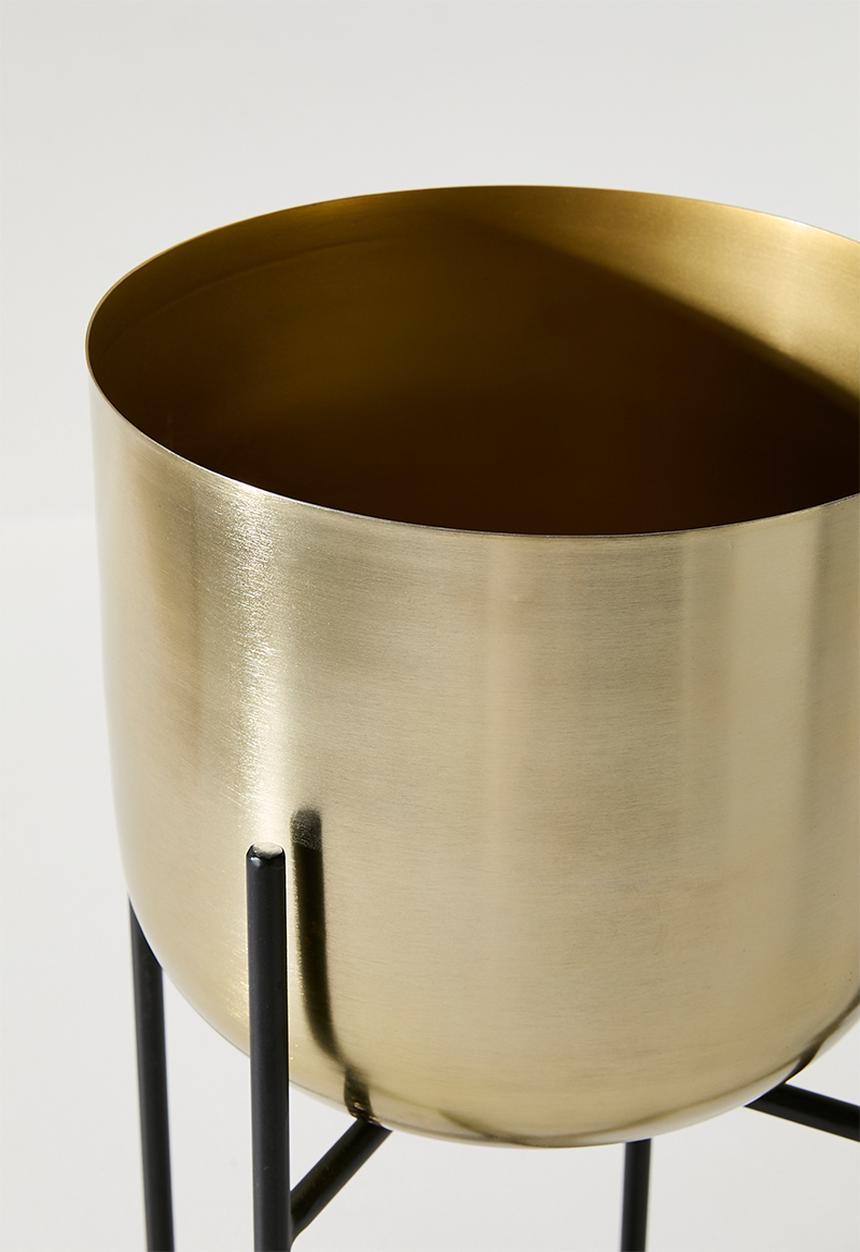 Sixth Floor - Standing Planter Round set of 2 - Gold