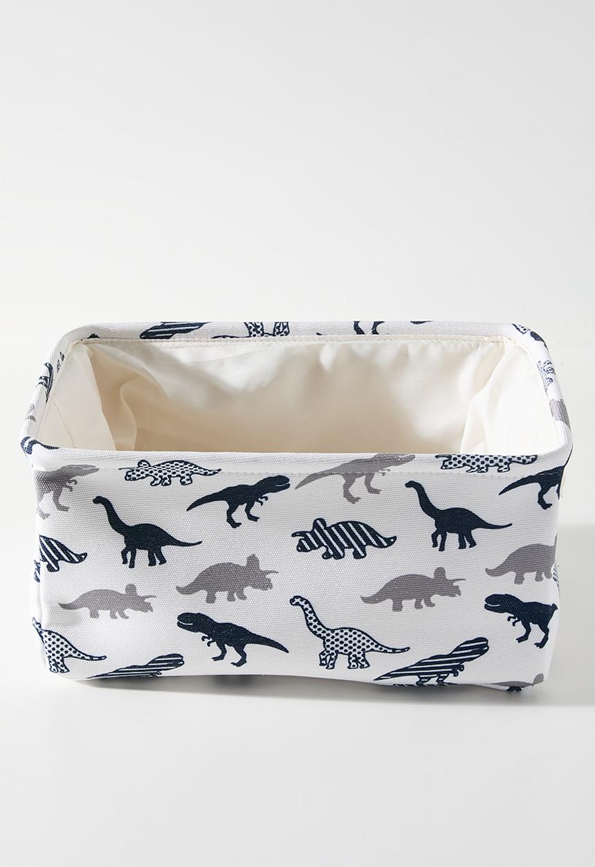 Pop Candy - Printed laundry bin & basket set - white/dino aop