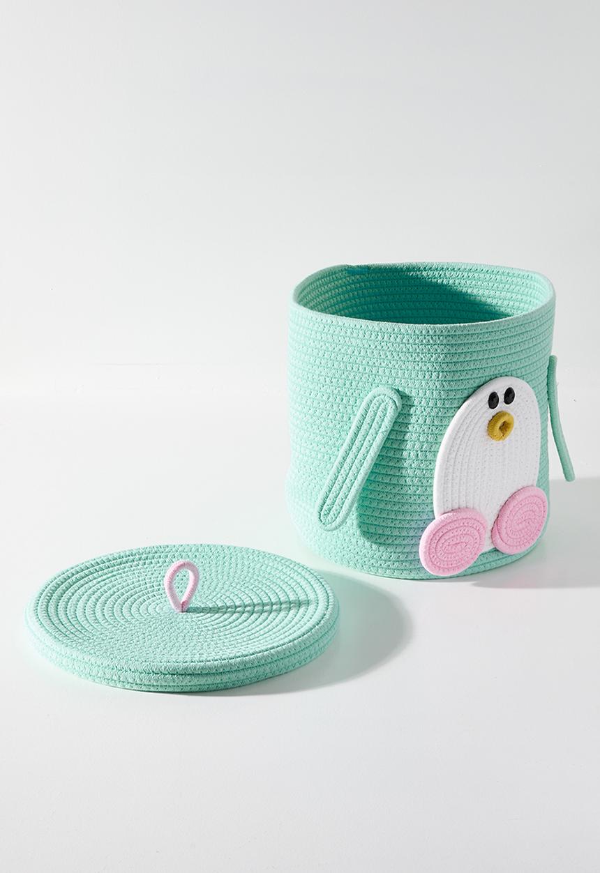 Pop Candy - Woven novelty laundry bin L - turquoise