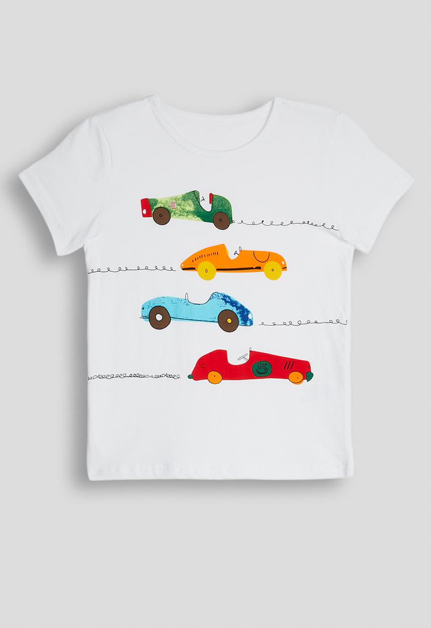 Pop Candy - Car graphic tee - white