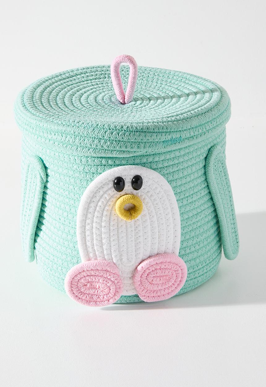Pop Candy - Woven novelty laundry bin M - turquoise