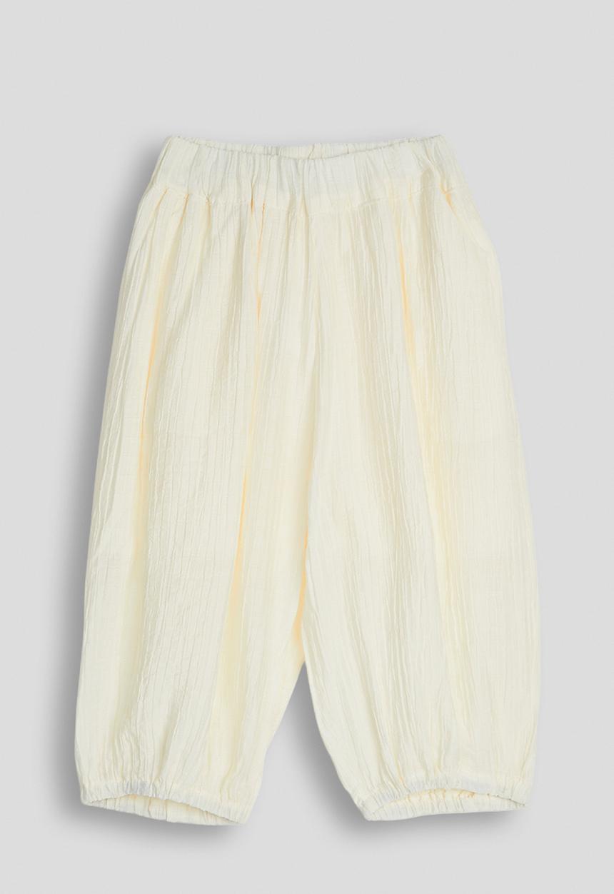 Pop Candy - Textured balloon pants - cream