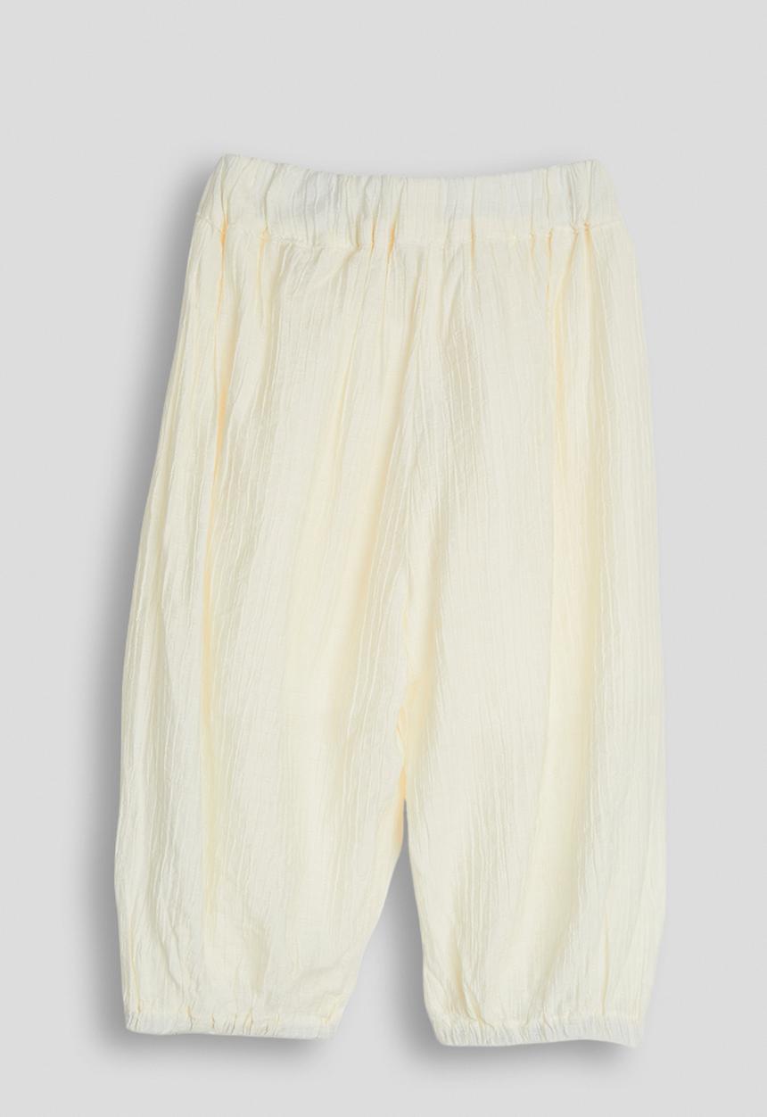 Pop Candy - Textured balloon pants - cream