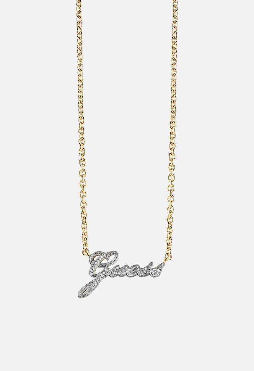 GUESS - Guess Signature Guess Logo Necklace - Gold