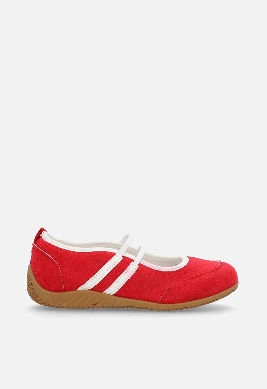 Pop Candy - Double strap ballet flats - dark red