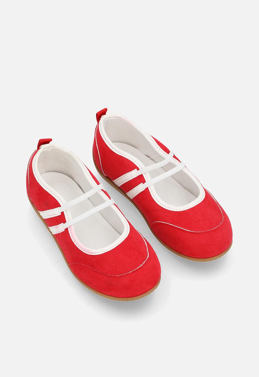 Pop Candy - Double strap ballet flats - dark red