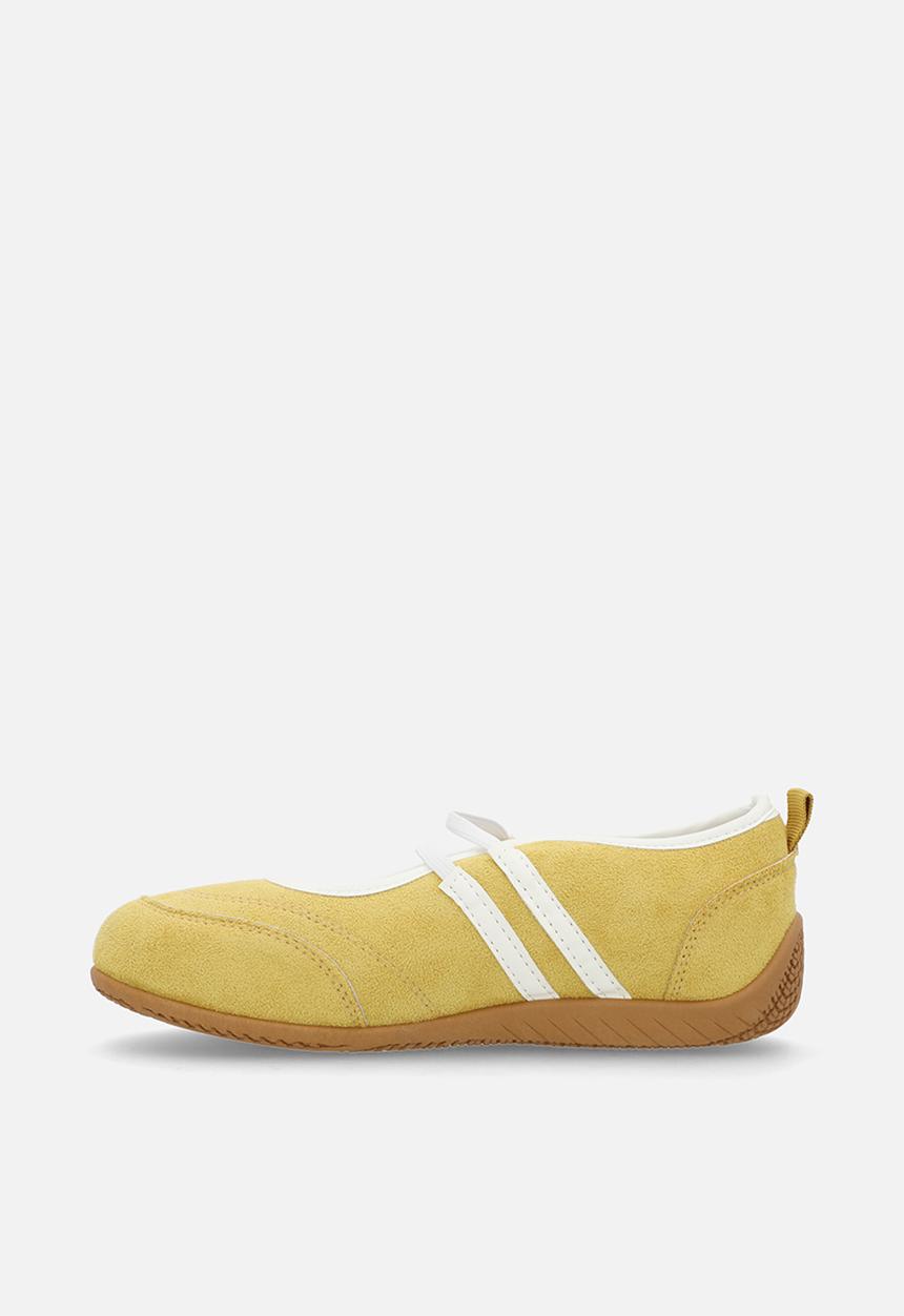 Pop Candy - Double strap ballet flats - mustard