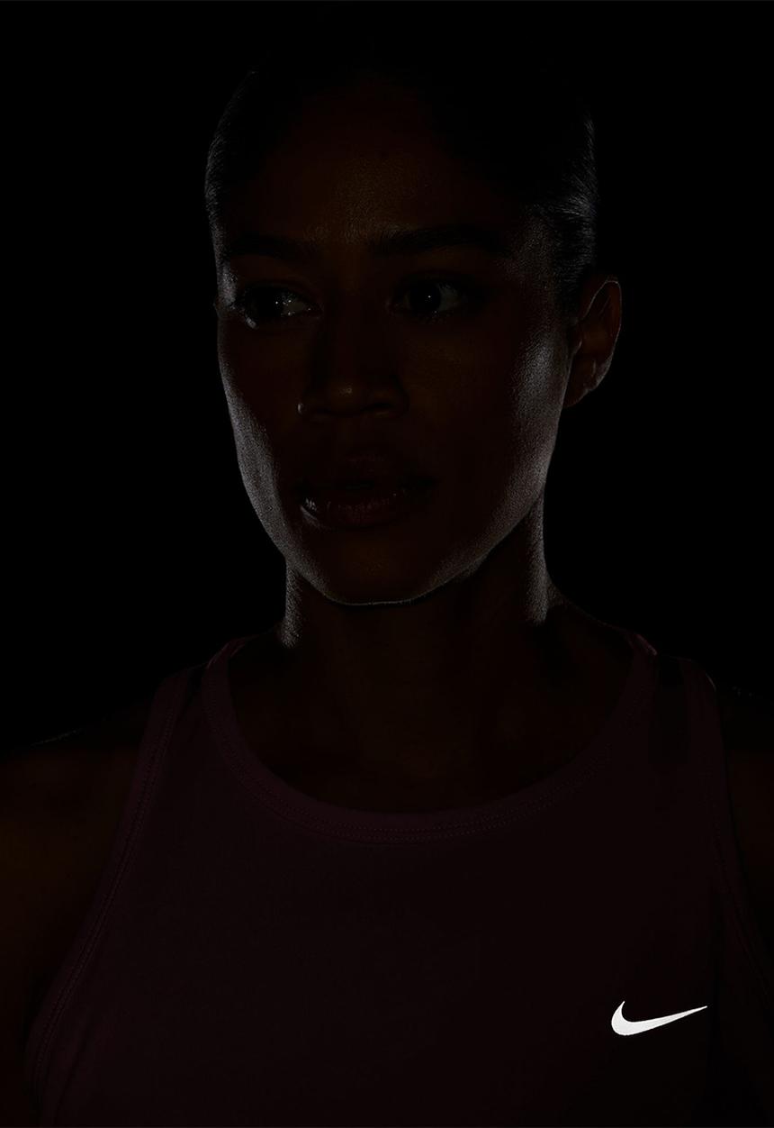 Nike - Women'S Dri-Fit Running Tank Top - Pink Smoke/Reflective Silv