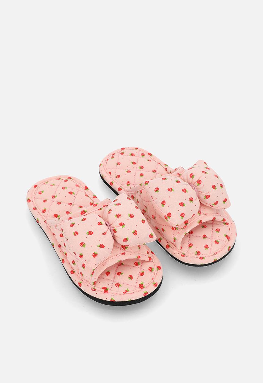 Pop Candy - Quilted slipper sandals - pink
