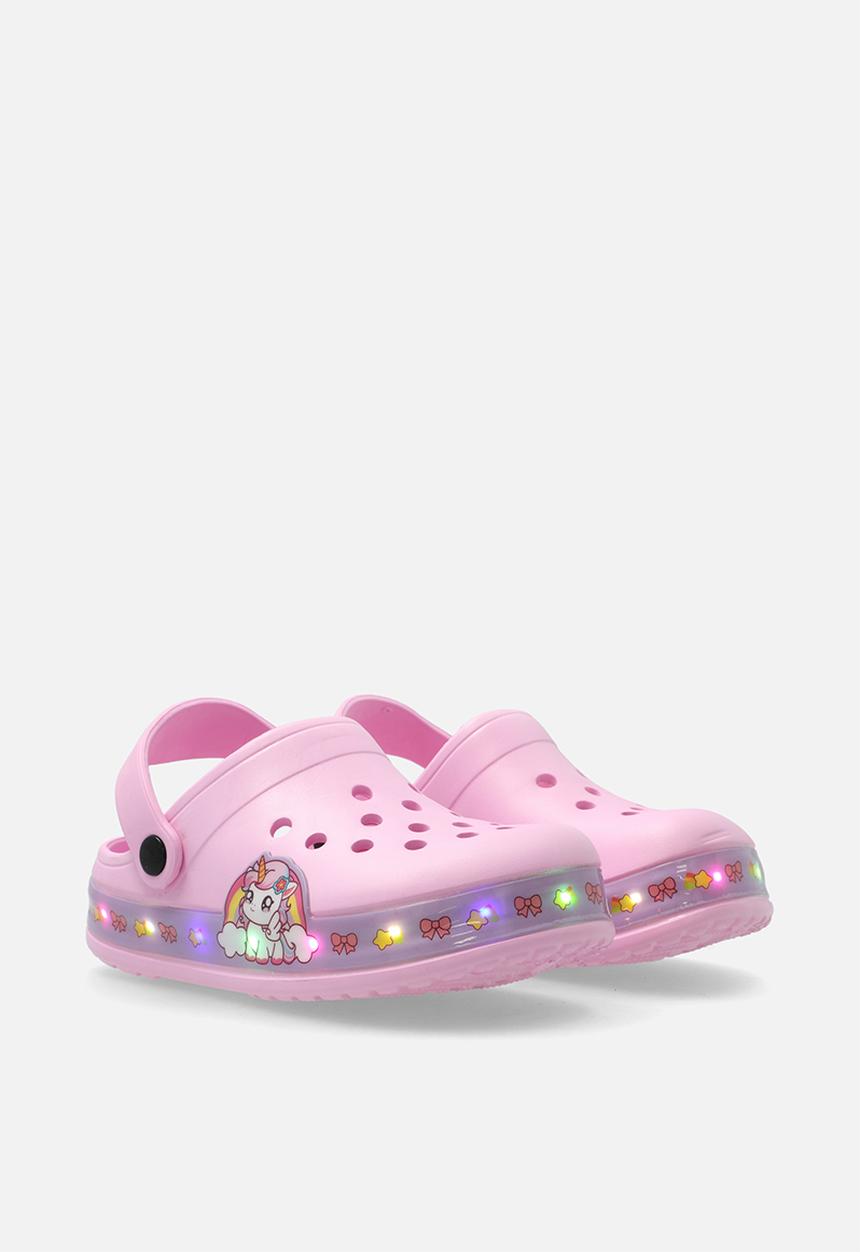 Pop Candy - Light-up clog shoes - lilac/unicorn