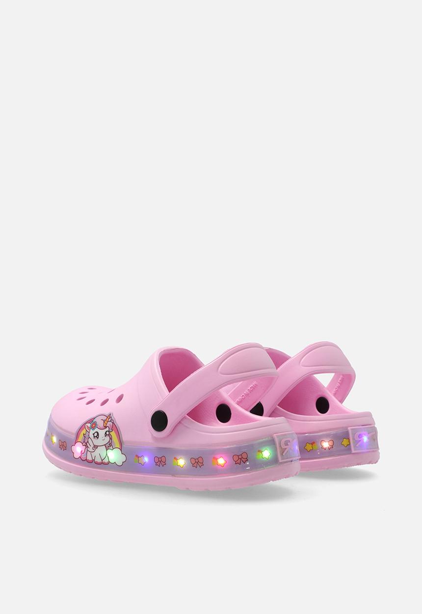Pop Candy - Light-up clog shoes - lilac/unicorn