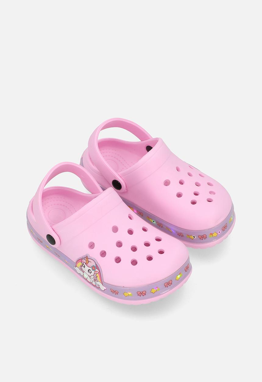 Pop Candy - Light-up clog shoes - lilac/unicorn