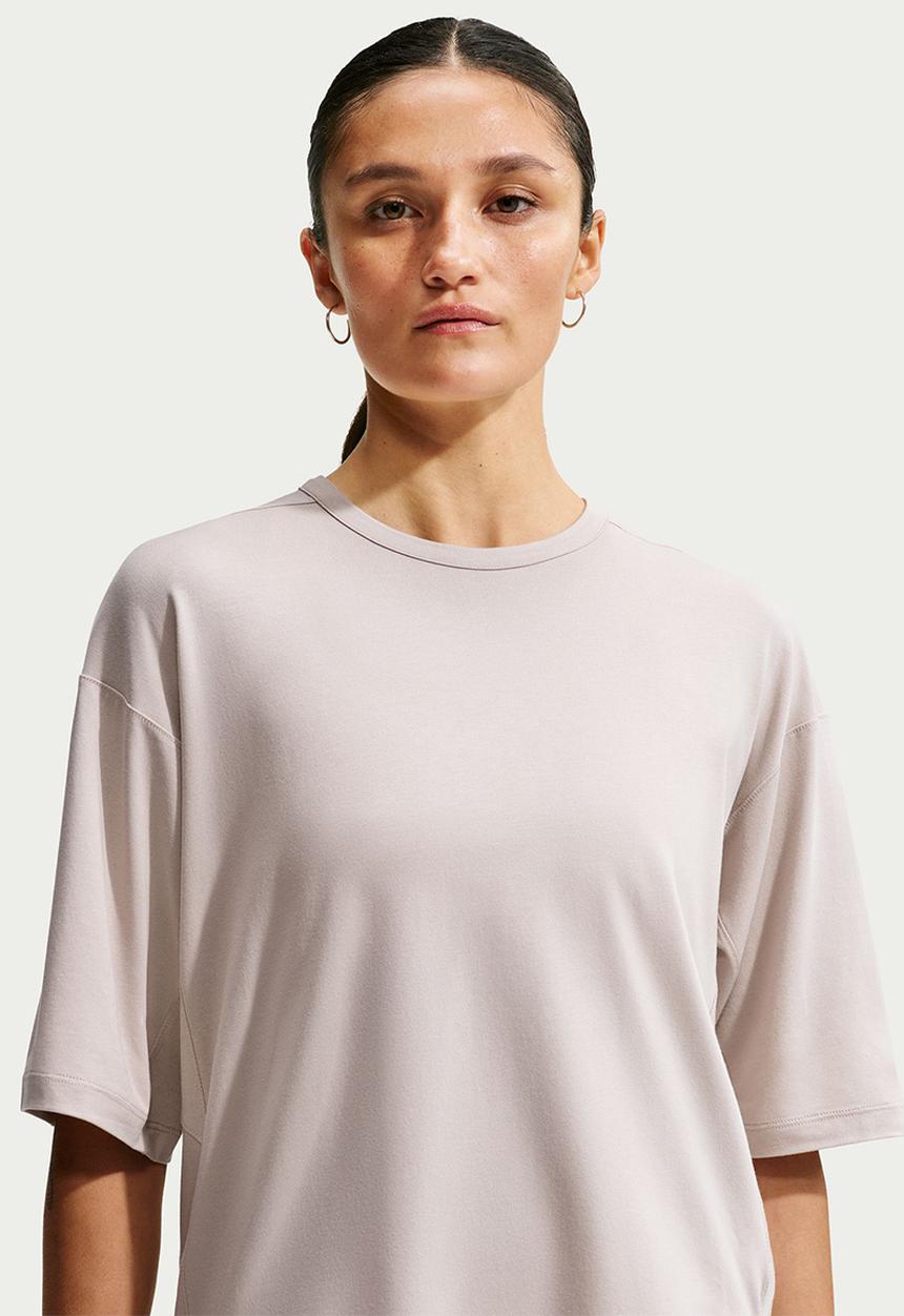 Nike - Women's Dri-Fit T-Shirt - Cream Ii/College Grey