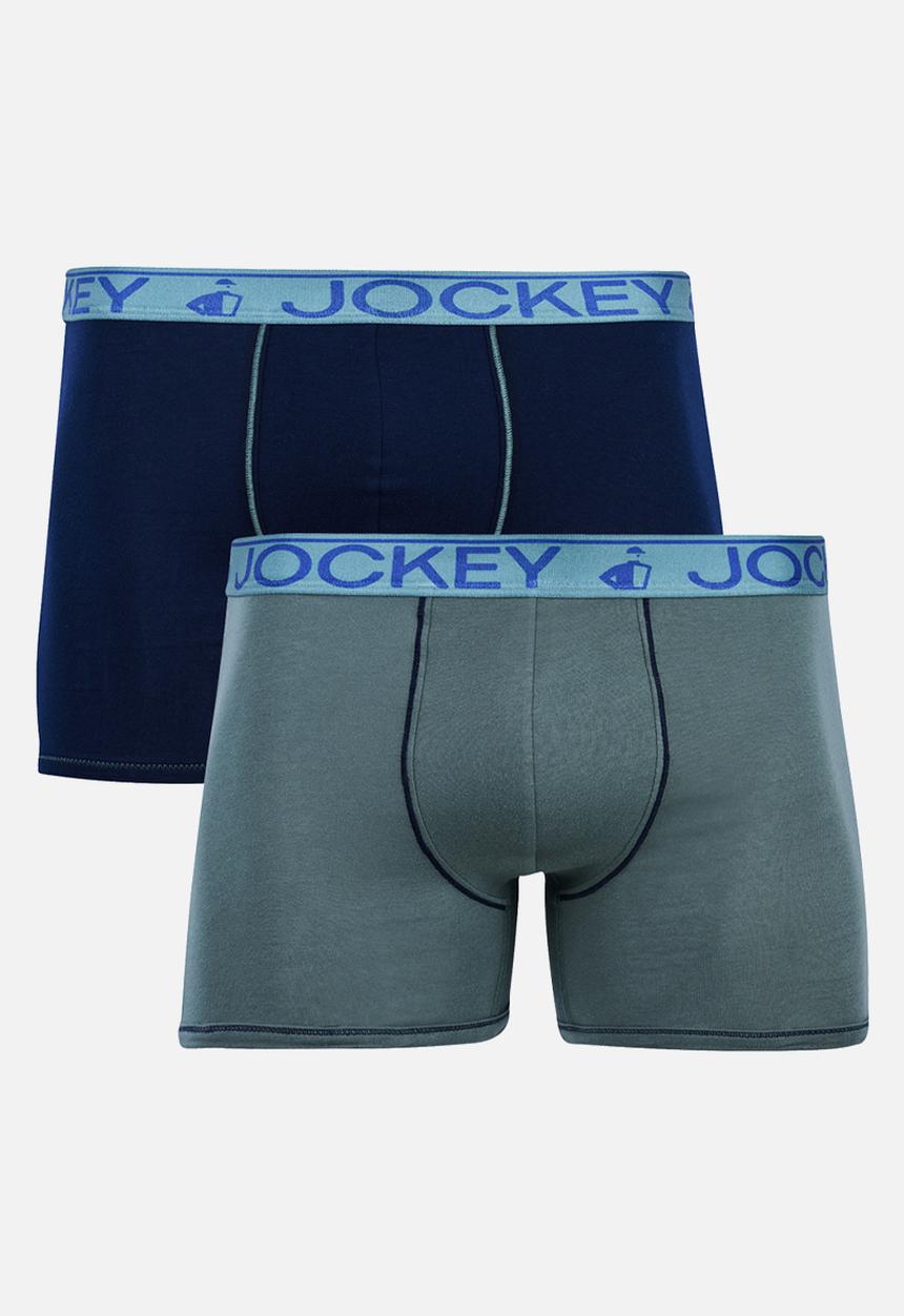 Jockey - Colour Pop Digi Elastic Trunk -Olive/ Midnight Navy
