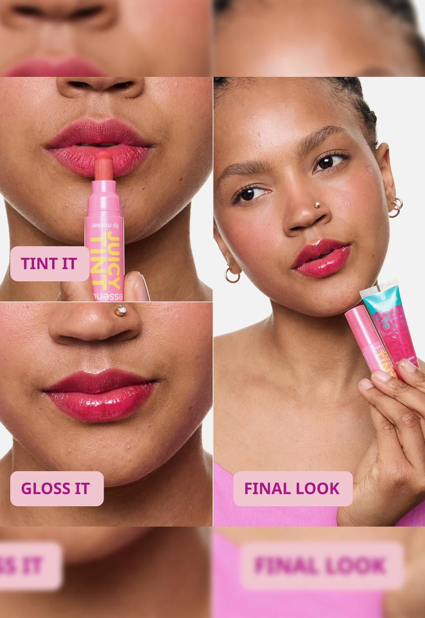 essence - JUICY TINT lip marker - 04 Raspberry Rush