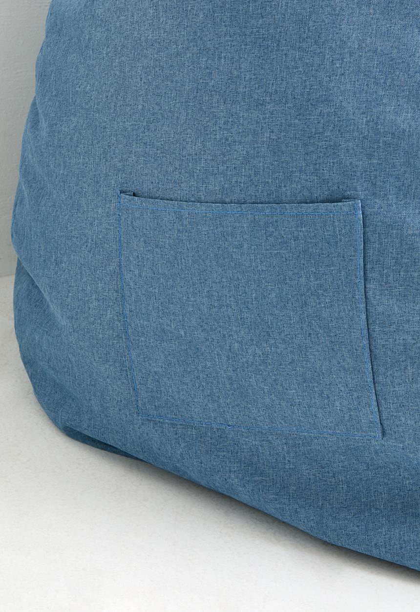 Pop Candy - Bean bag with ottoman - blue