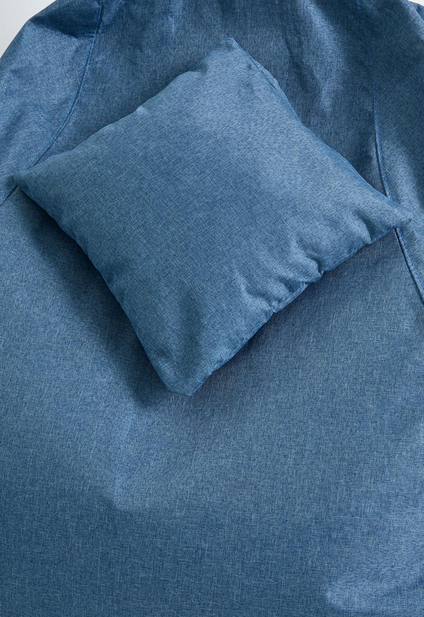Pop Candy - Bean bag with ottoman - blue