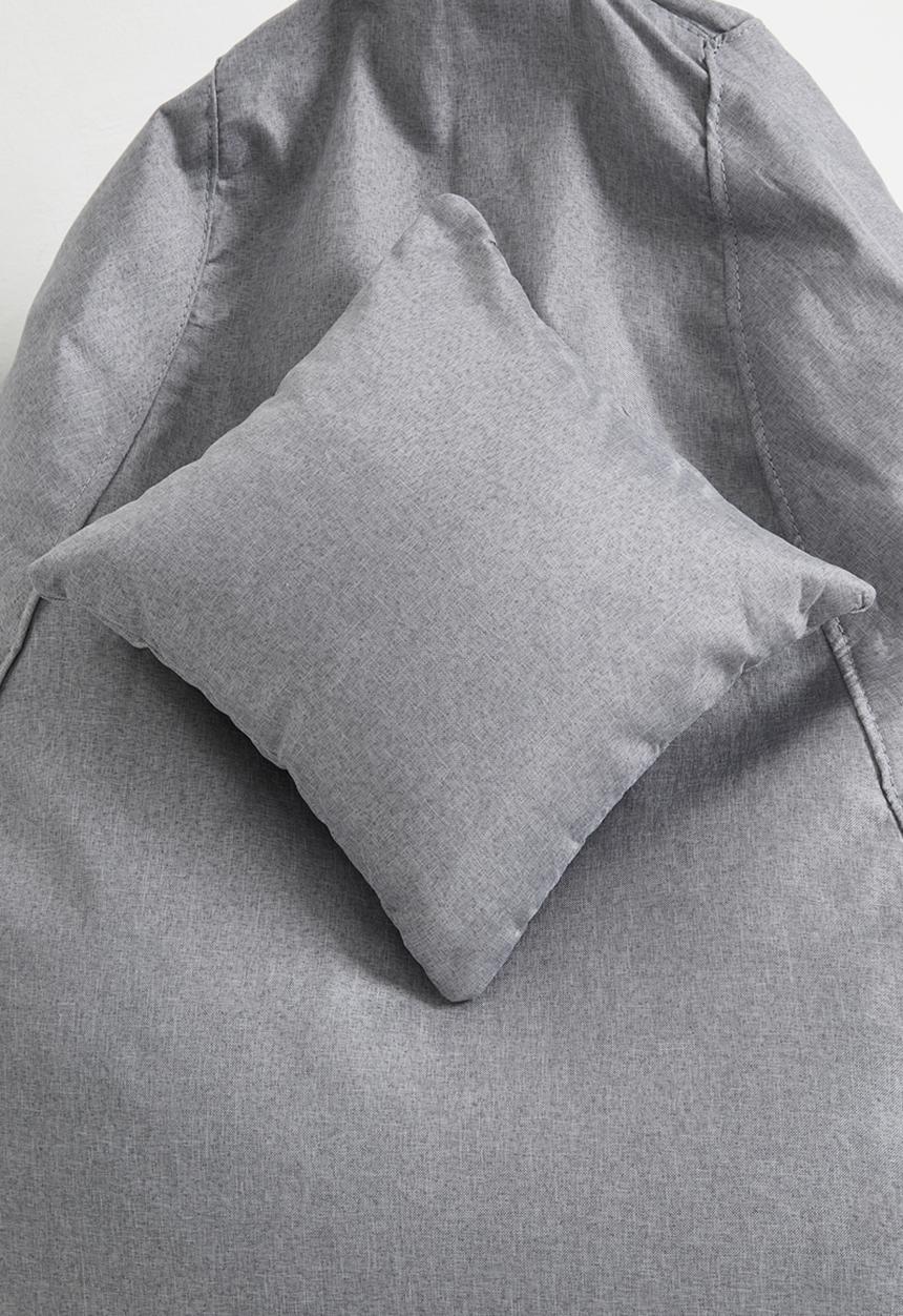 Pop Candy - Bean bag with ottoman - grey