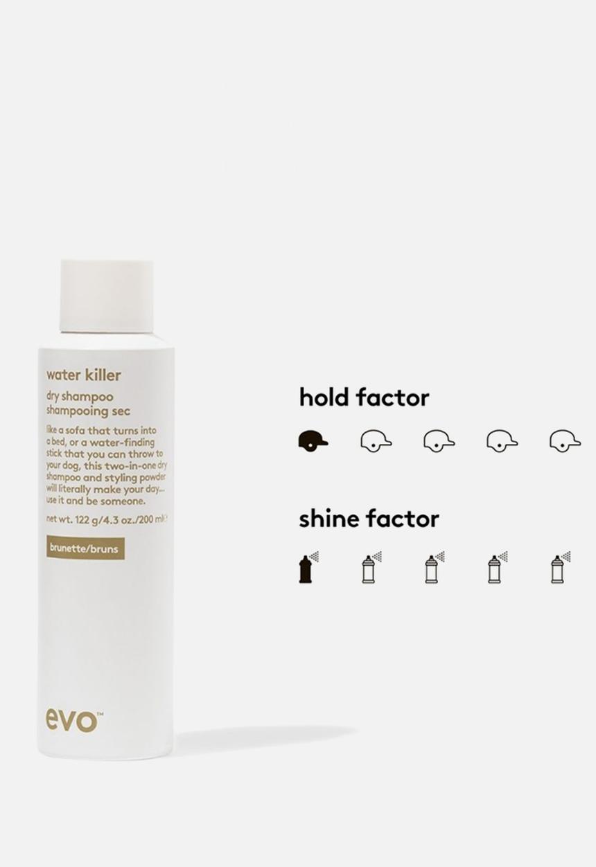 EVO - Water Killer Dry Shampoo - Brunette - 200ml