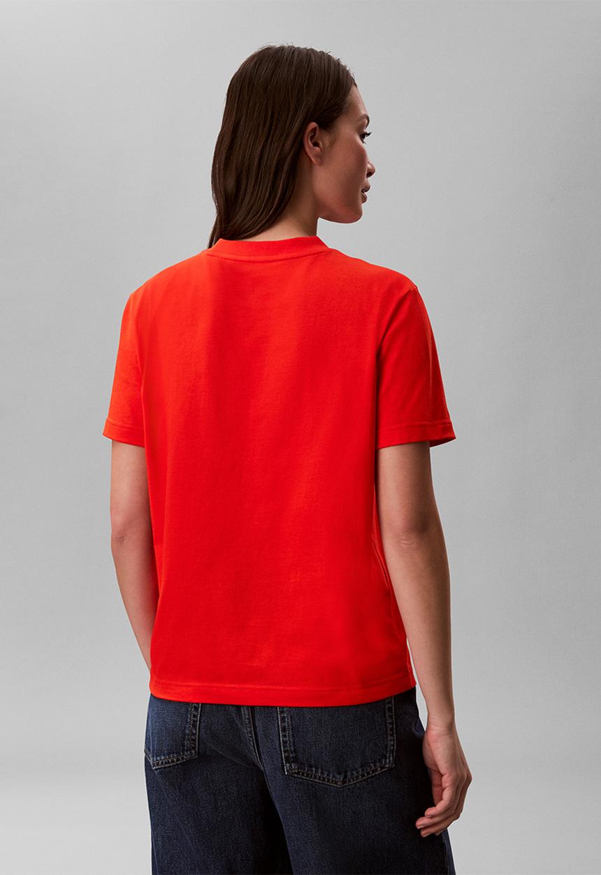 Calvin Klein - Hero ss classic monologo cneck tee - orange.com