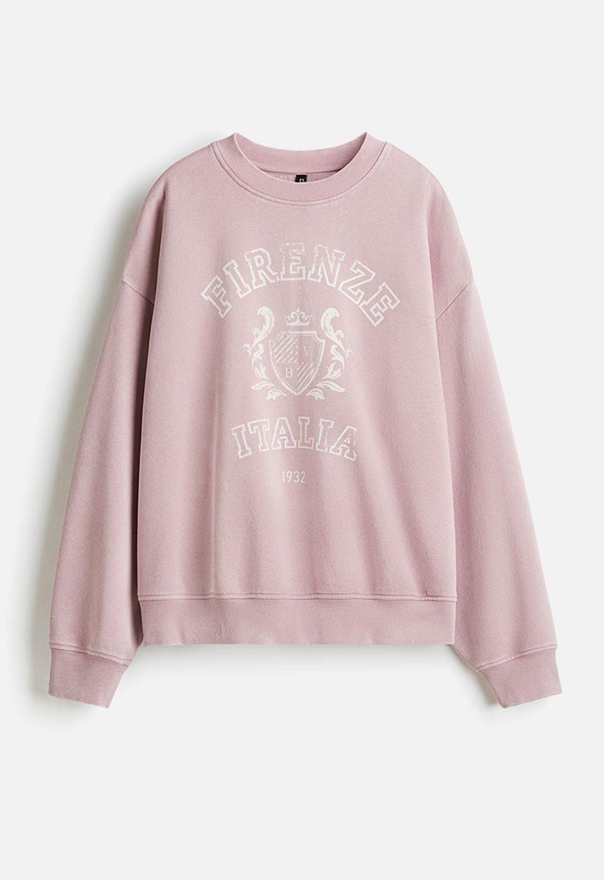 H&M - Printed sweatshirt - pink firenze