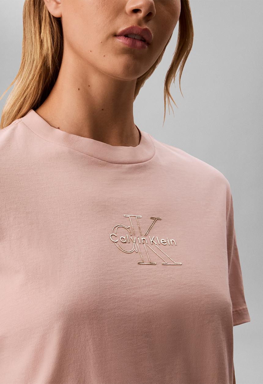 Calvin Klein - Ss classic foil monologo tee - tuscan wind