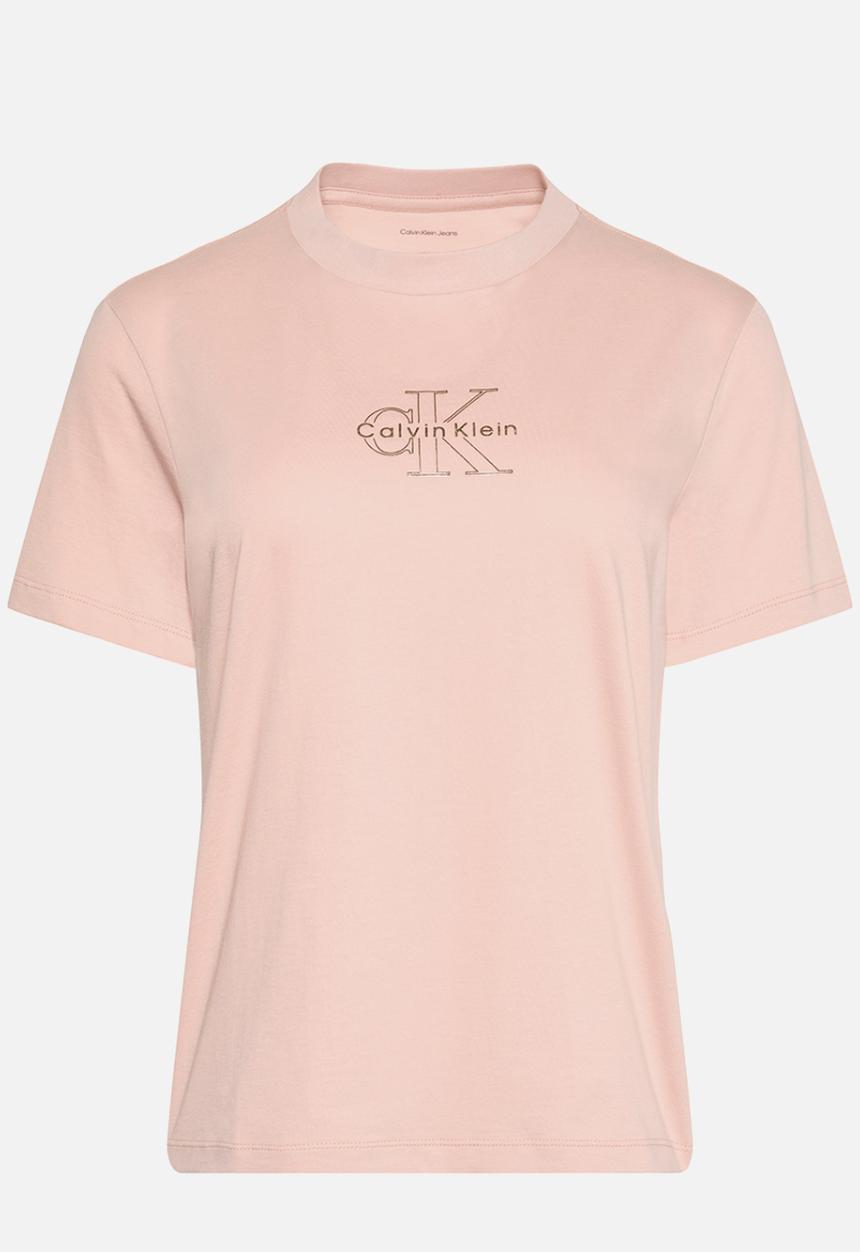 Calvin Klein - Ss classic foil monologo tee - tuscan wind