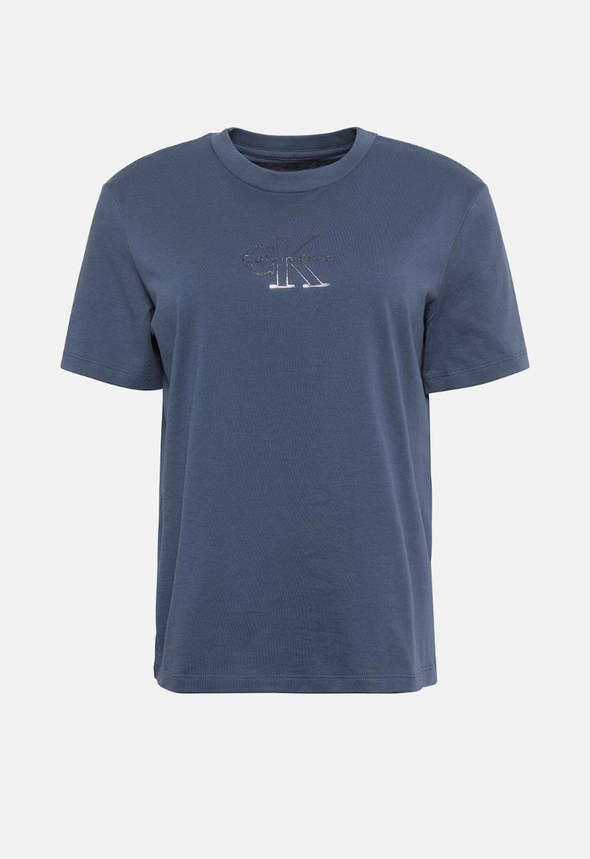 Calvin Klein - Ss classic foil monologo tee - turbulence