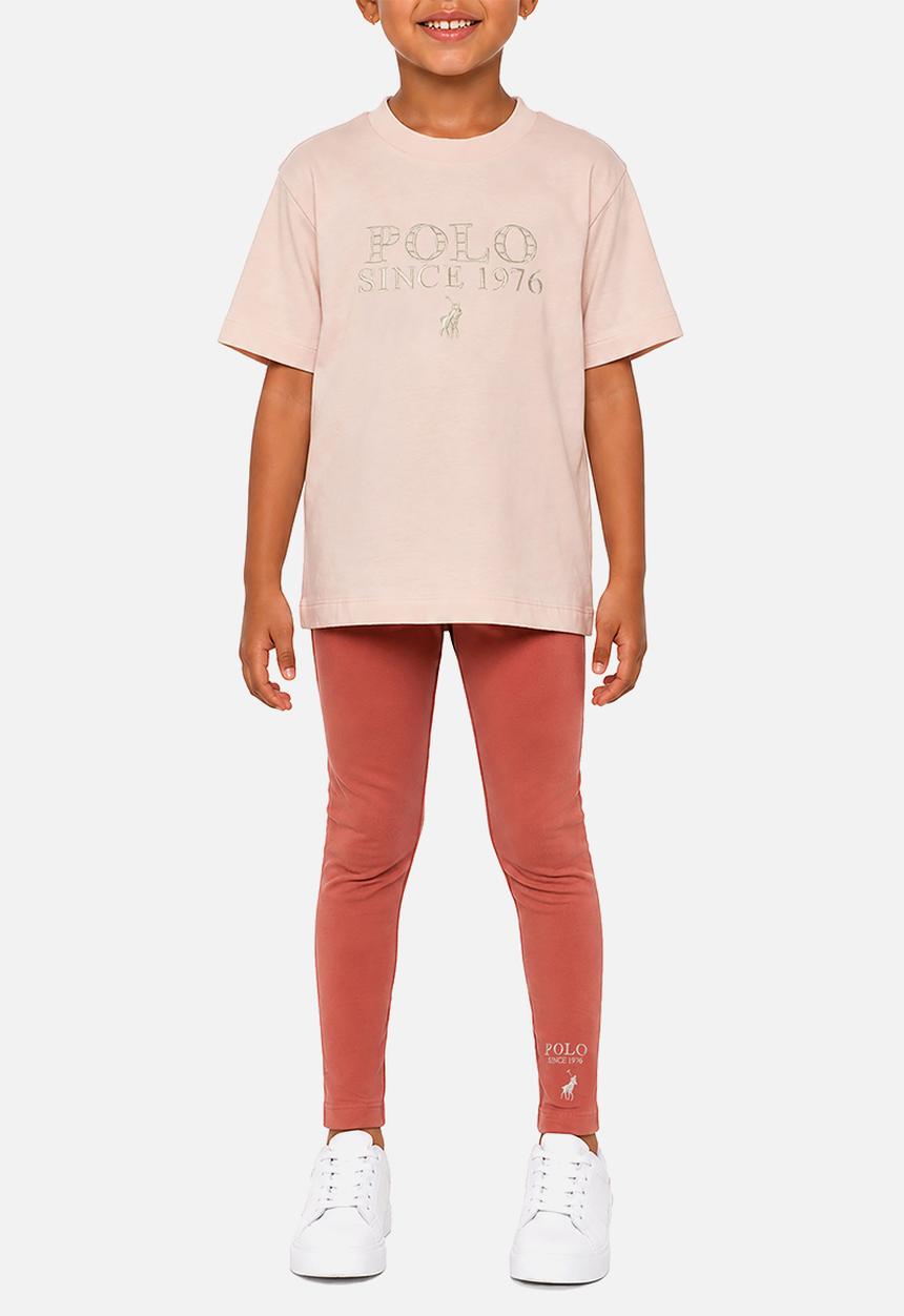 POLO - Girls Isla Anglaise Ss Tee - Pink