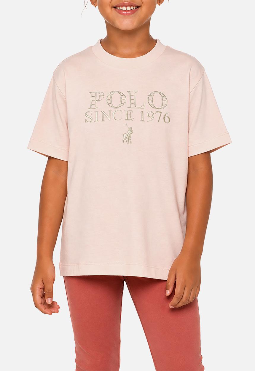 POLO - Girls Isla Anglaise Ss Tee - Pink