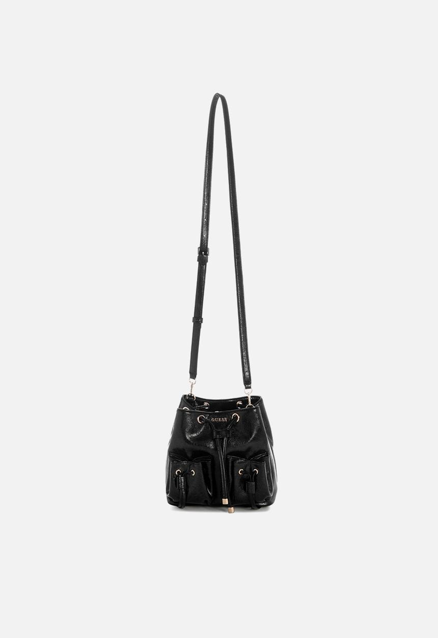 GUESS - Theodora Drawstring Bucket -Black