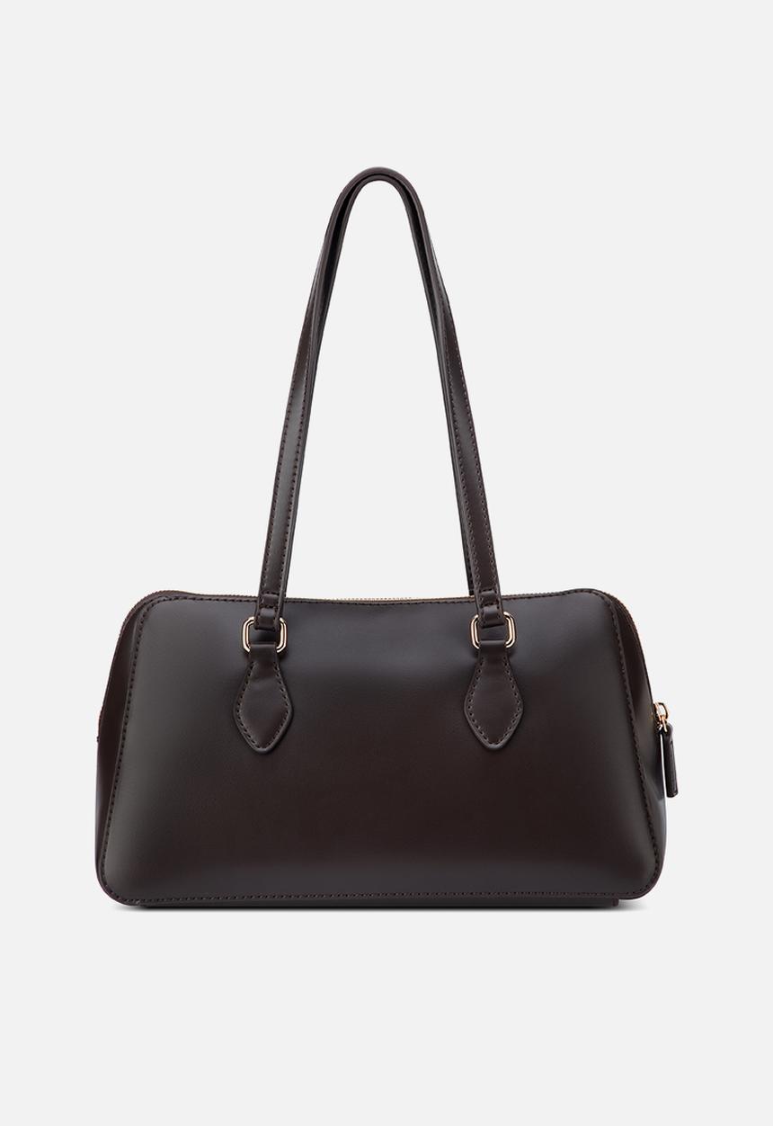 GUESS - Starlet Shoulder Satchel - Chocolate
