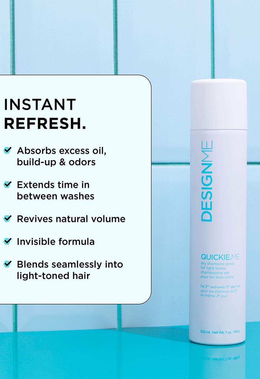 DESIGNME Haircare - QUICKIE.ME Dry Shampoo - Light Tones - 339ml