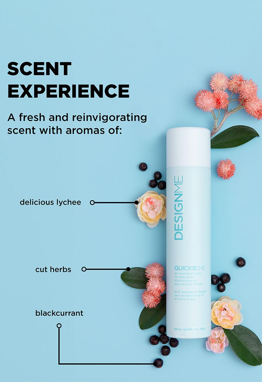 DESIGNME Haircare - QUICKIE.ME Dry Shampoo - Dark Tones - 339ml