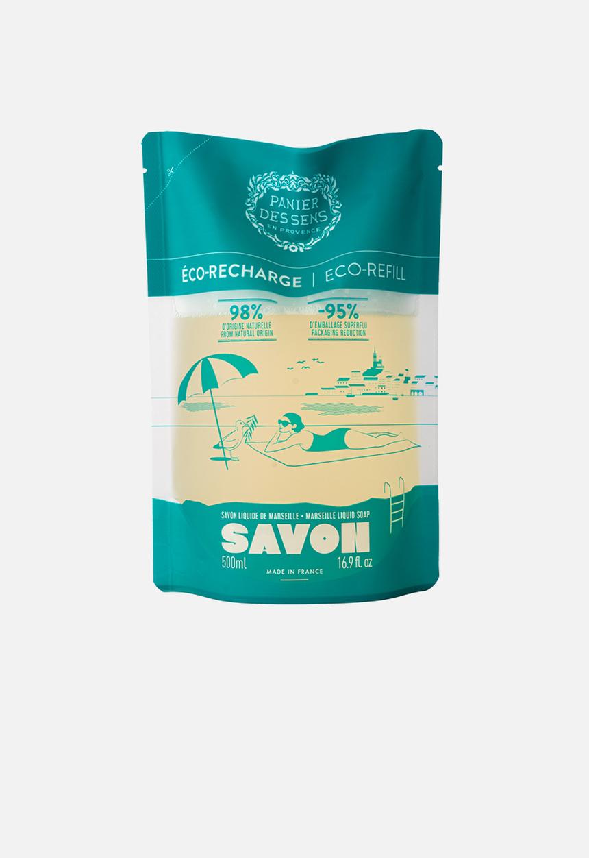 Panier Des Sens - Eco Refill Marseille Soap 500ml - Olive