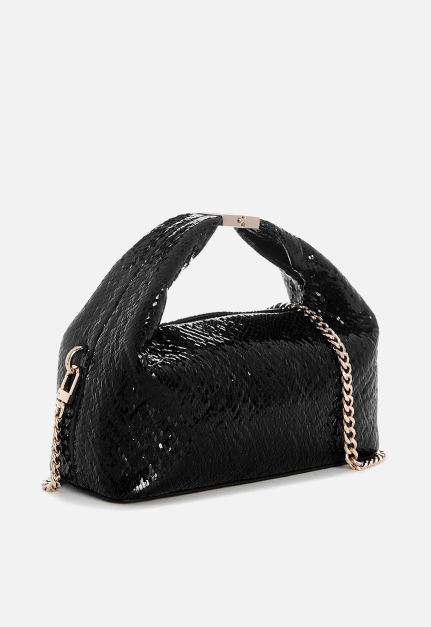 GUESS - Jewels Top Handle Pouch -Black