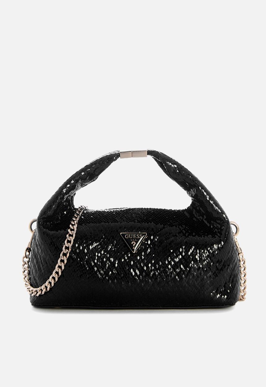 GUESS - Jewels Top Handle Pouch -Black