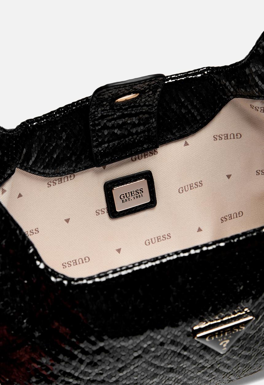GUESS - Jewels Top Handle Pouch -Black
