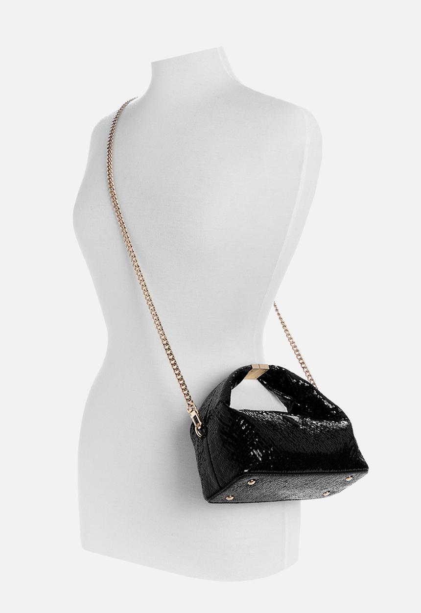 GUESS - Jewels Top Handle Pouch -Black